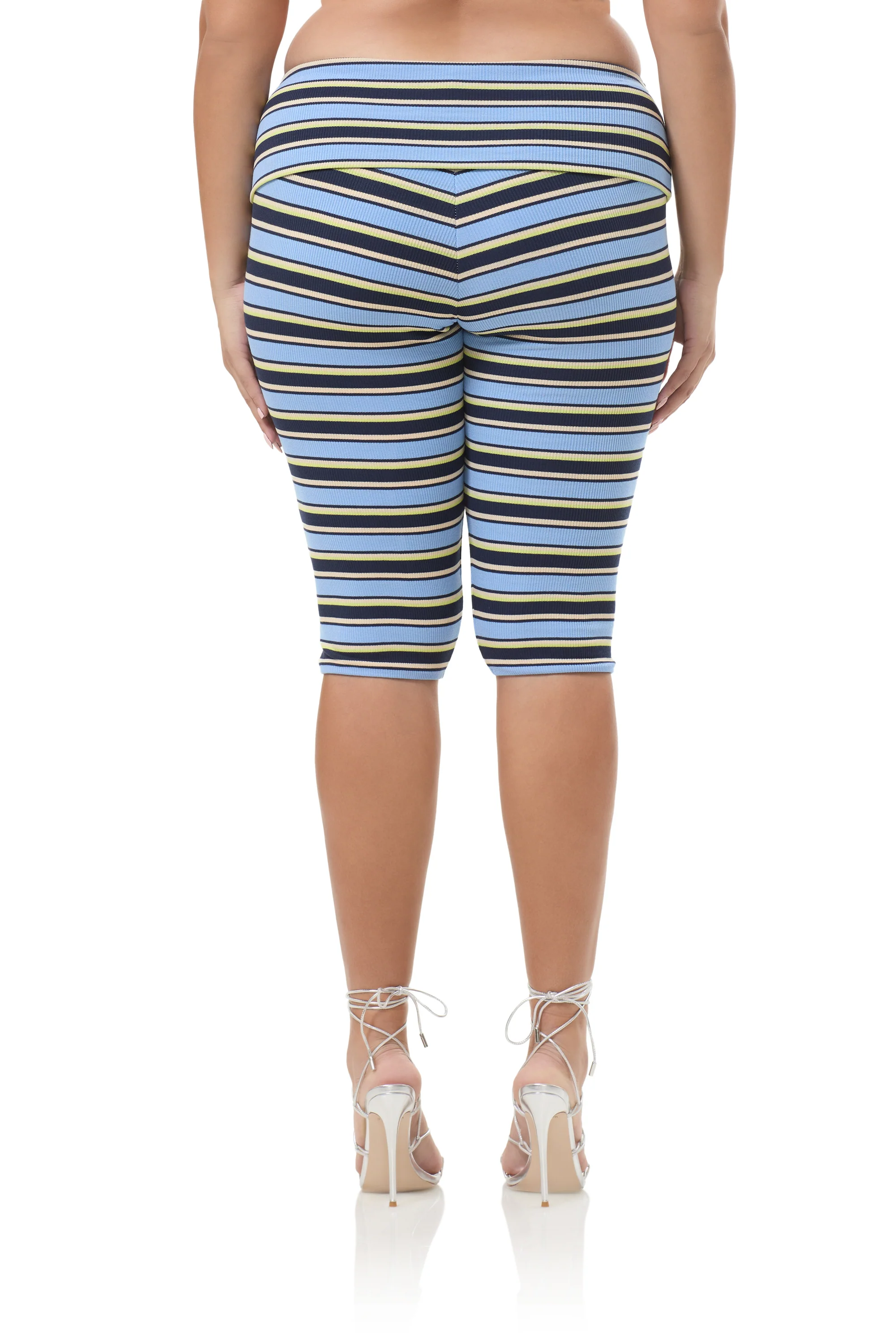 Silvia Capri Legging - Iris Stripe - Image 8