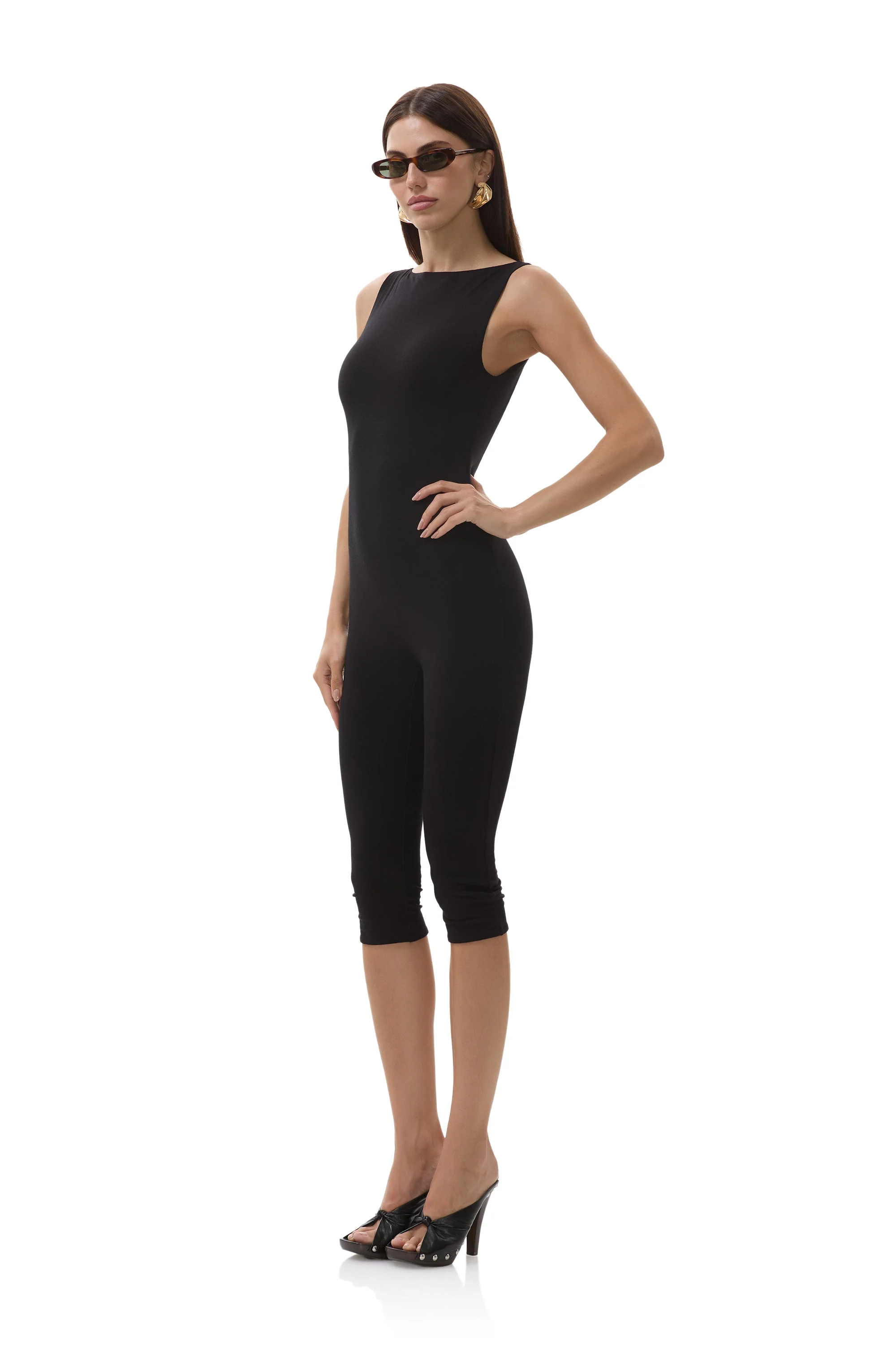 Tahlia Capri Catsuit - Noir - Image 3