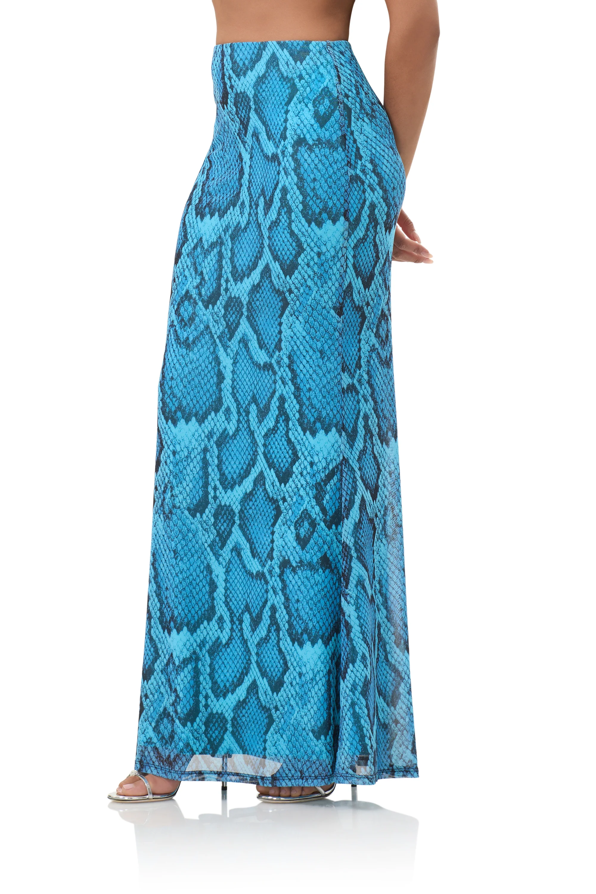 Tegan Skirt - Blue Fish Snake - Image 7