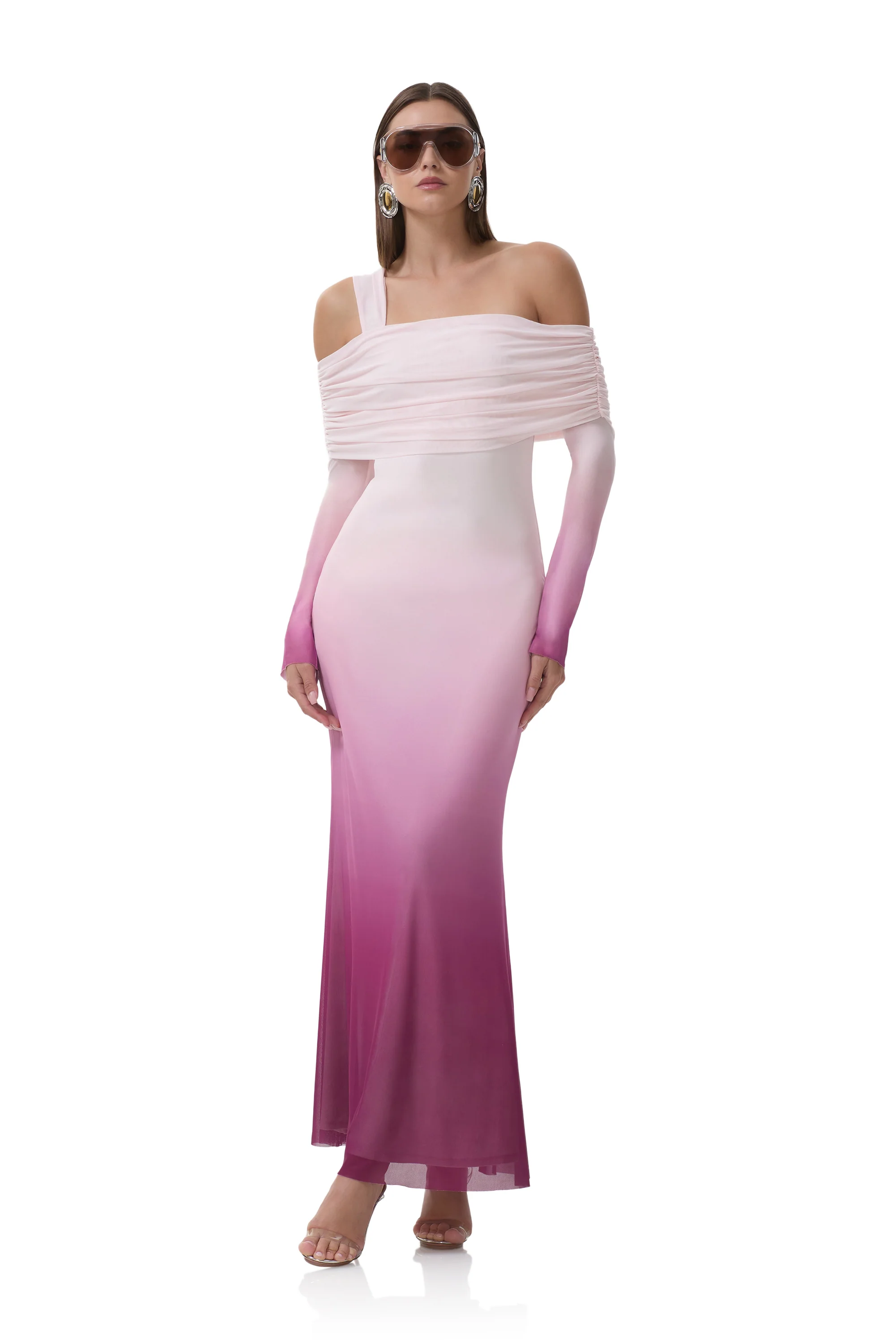 Tina Dress - Mauve Ombre