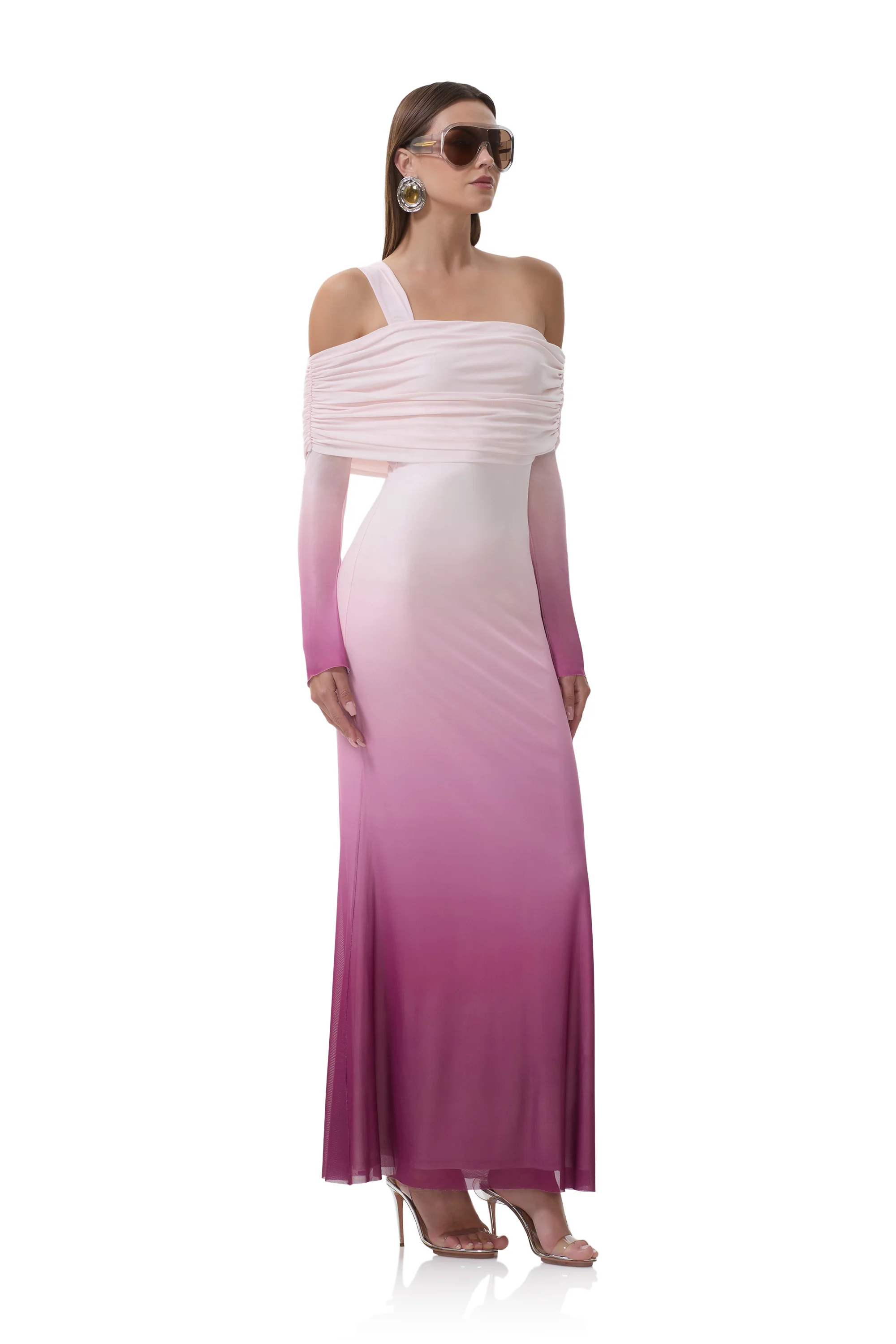 Tina Dress - Mauve Ombre - Image 2