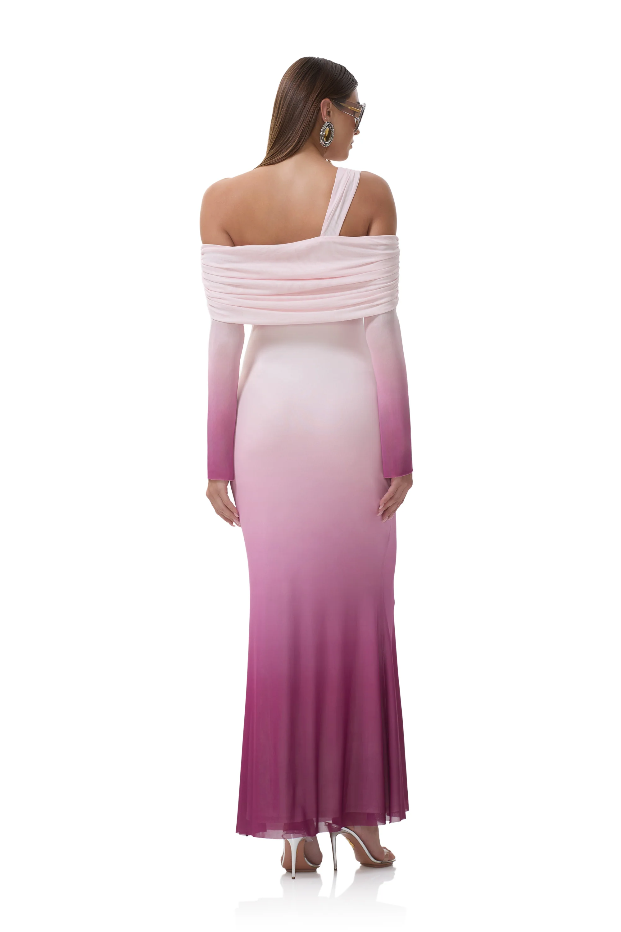 Tina Dress - Mauve Ombre - Image 4