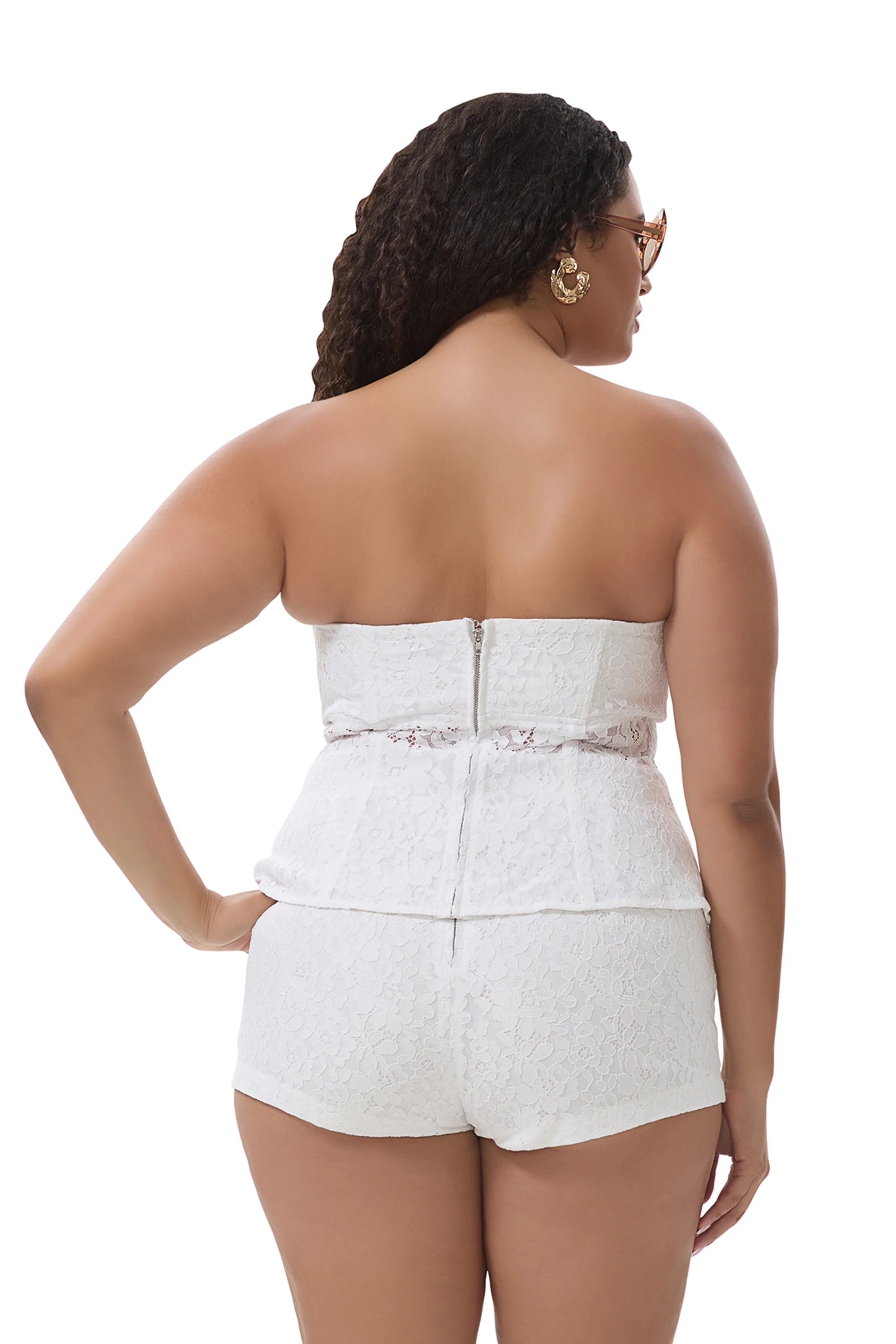 Torri Top - Bright White Lace - Image 8