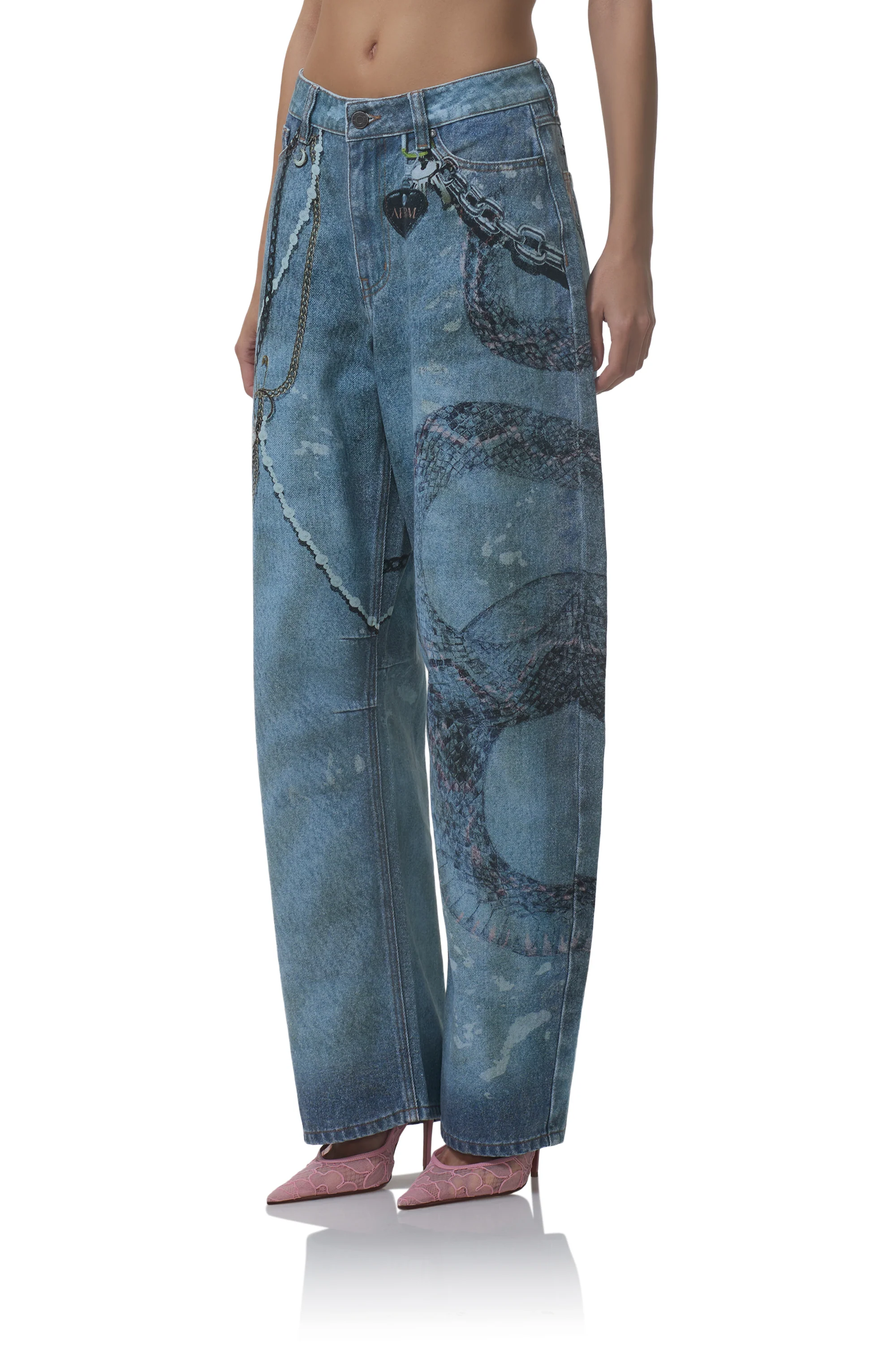 Walker Barrel Pant - Grunge Print - Image 4