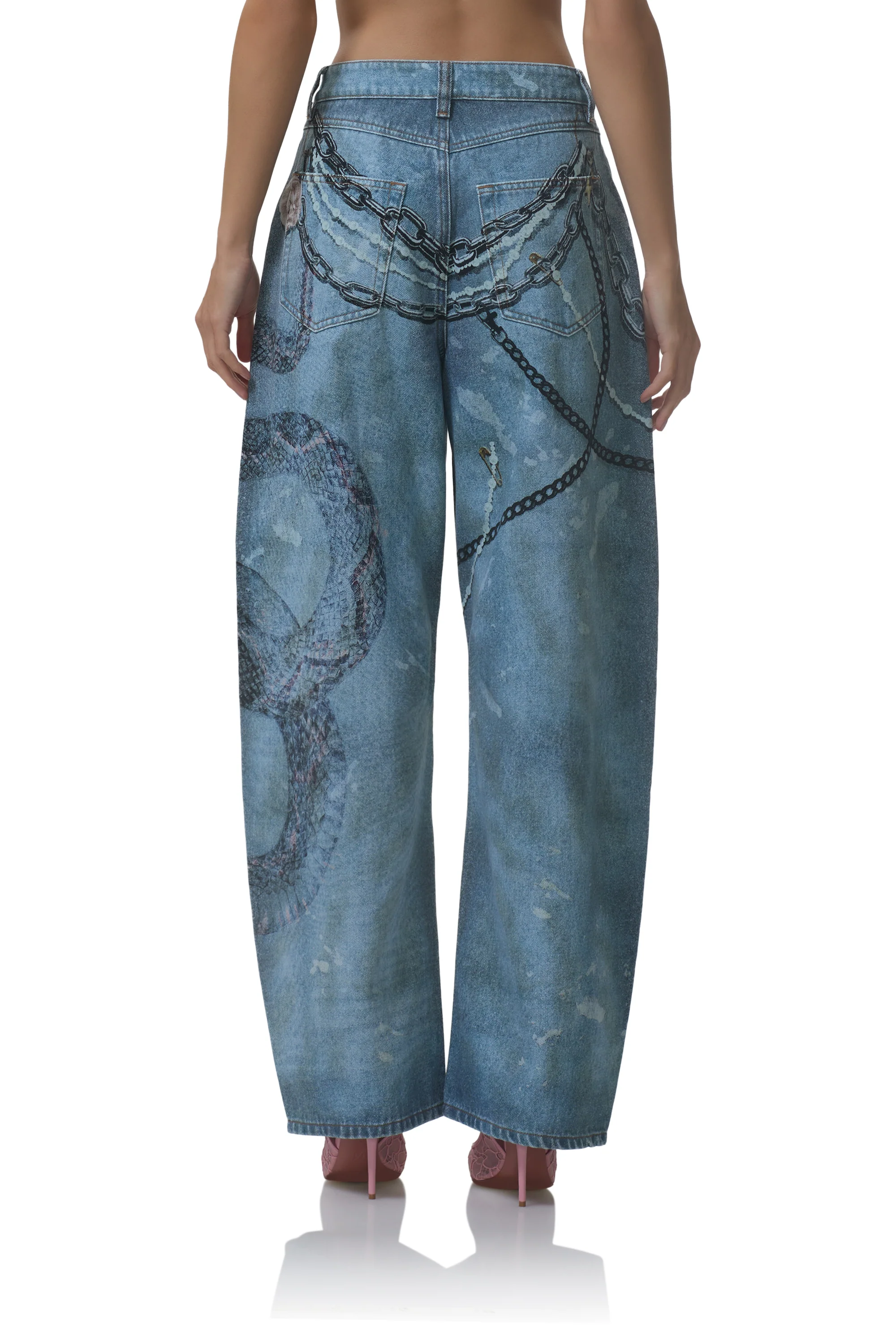 Walker Barrel Pant - Grunge Print - Image 5
