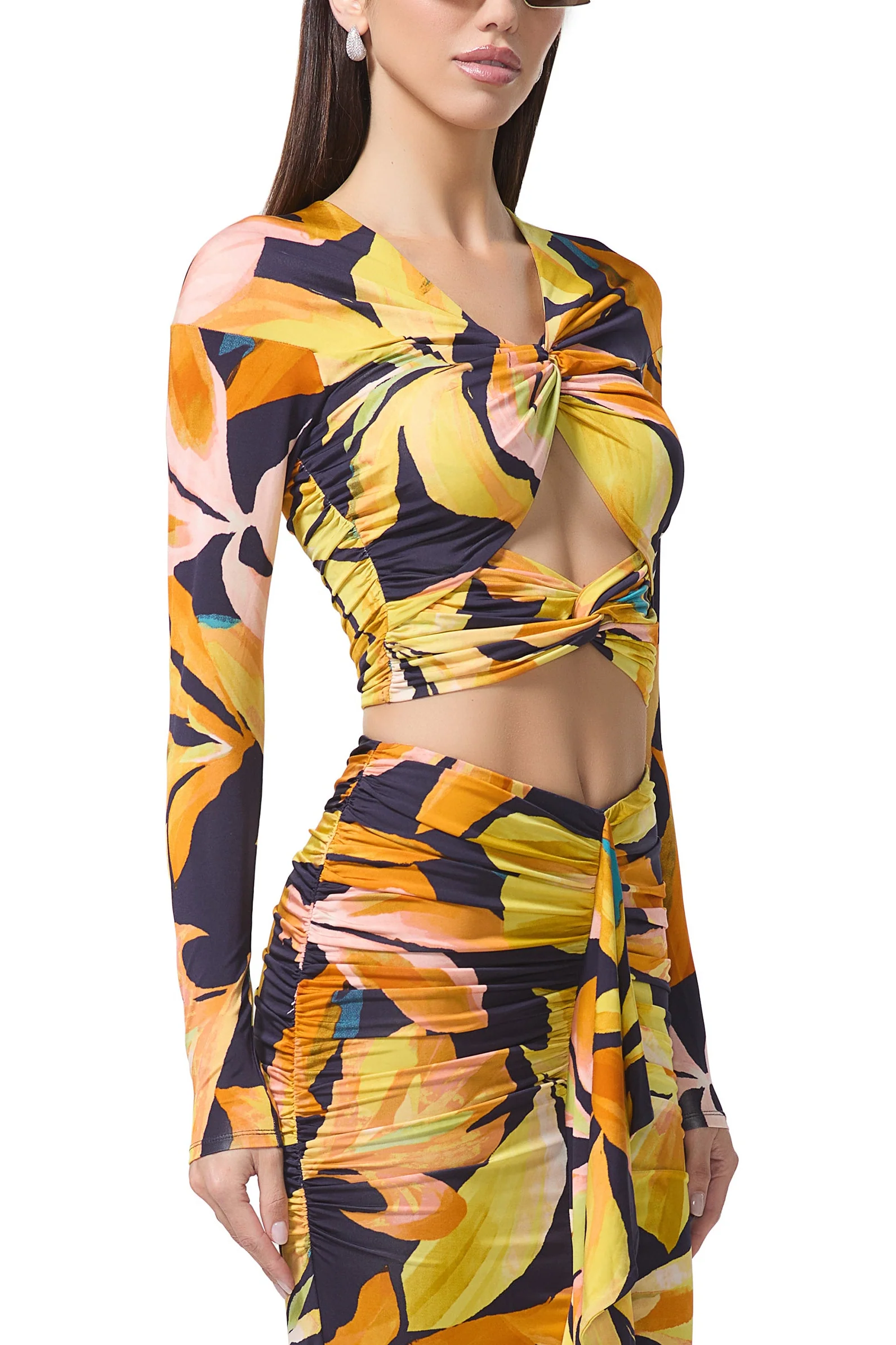 Whitney Top - Navy Tropical - Image 2