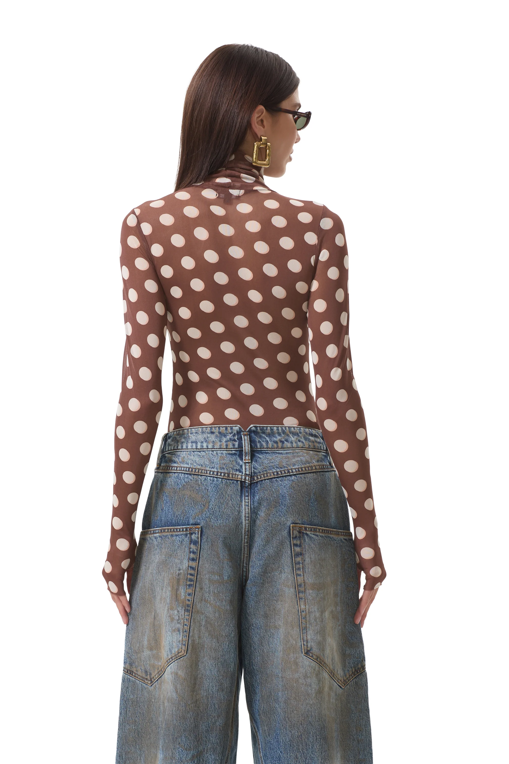 Zadie Top - Chocolate Halo Dot - Image 4