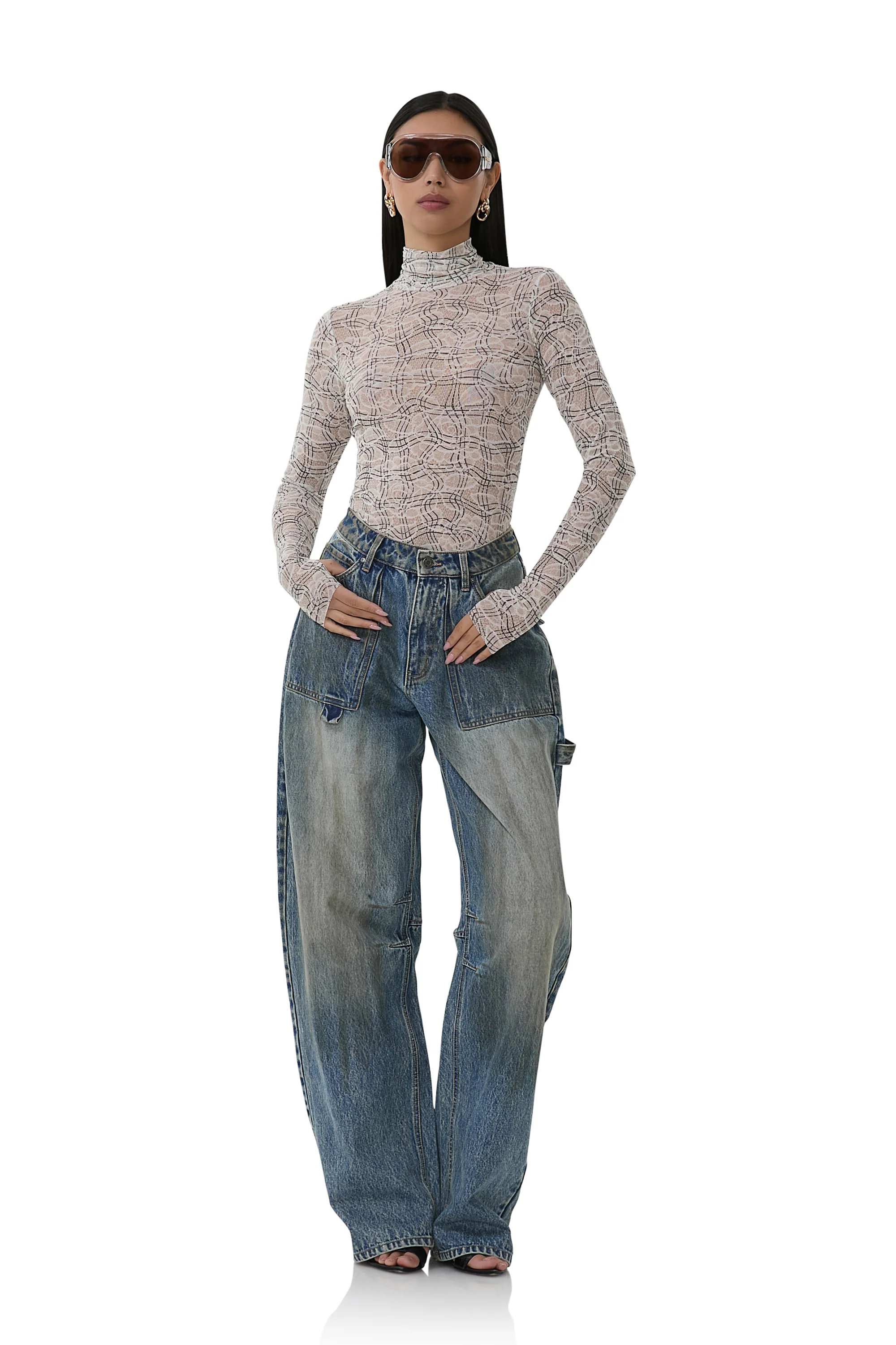 Zadie Top - Lace Plaid