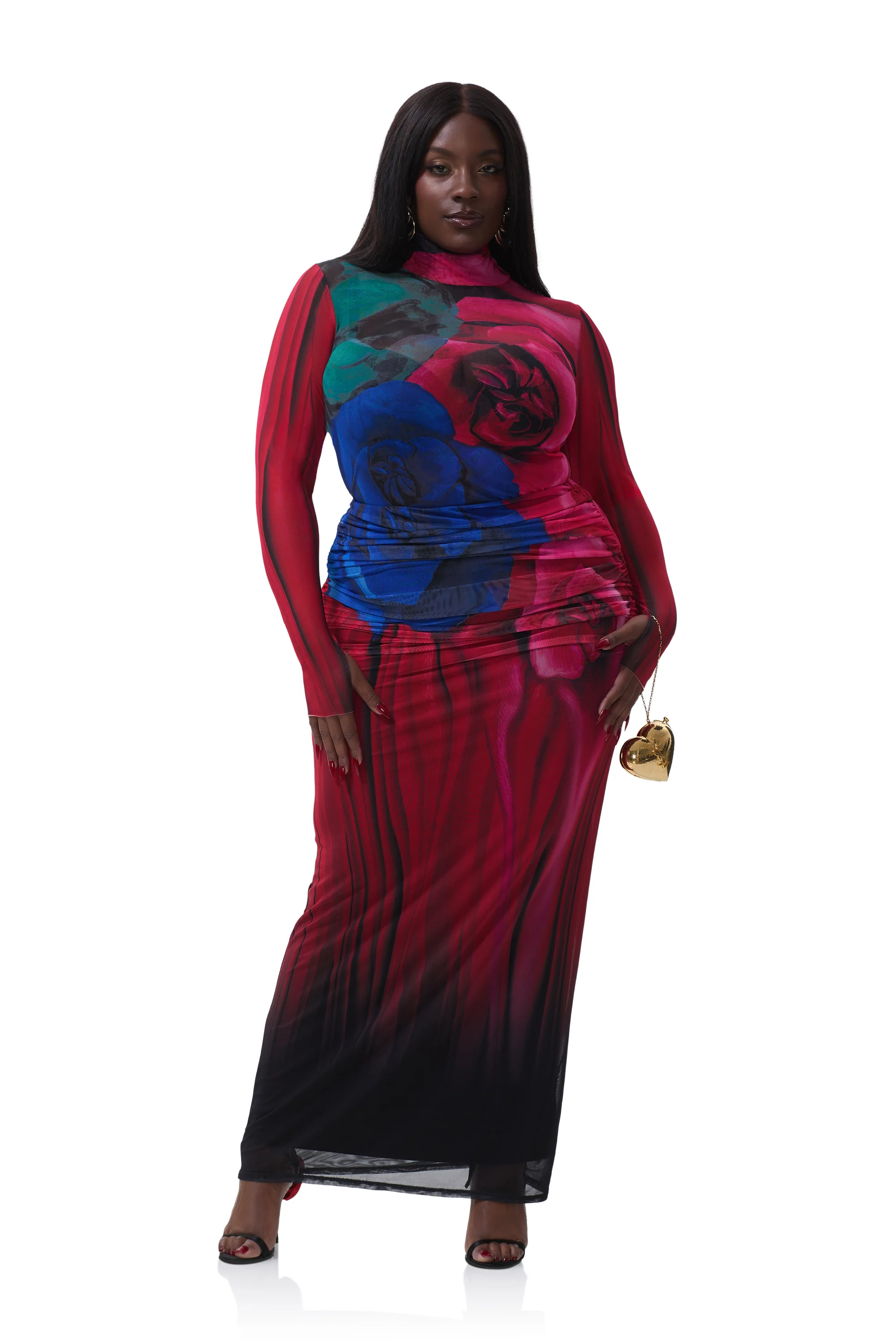 Zadie Top - Multi Blur Rose - Image 2