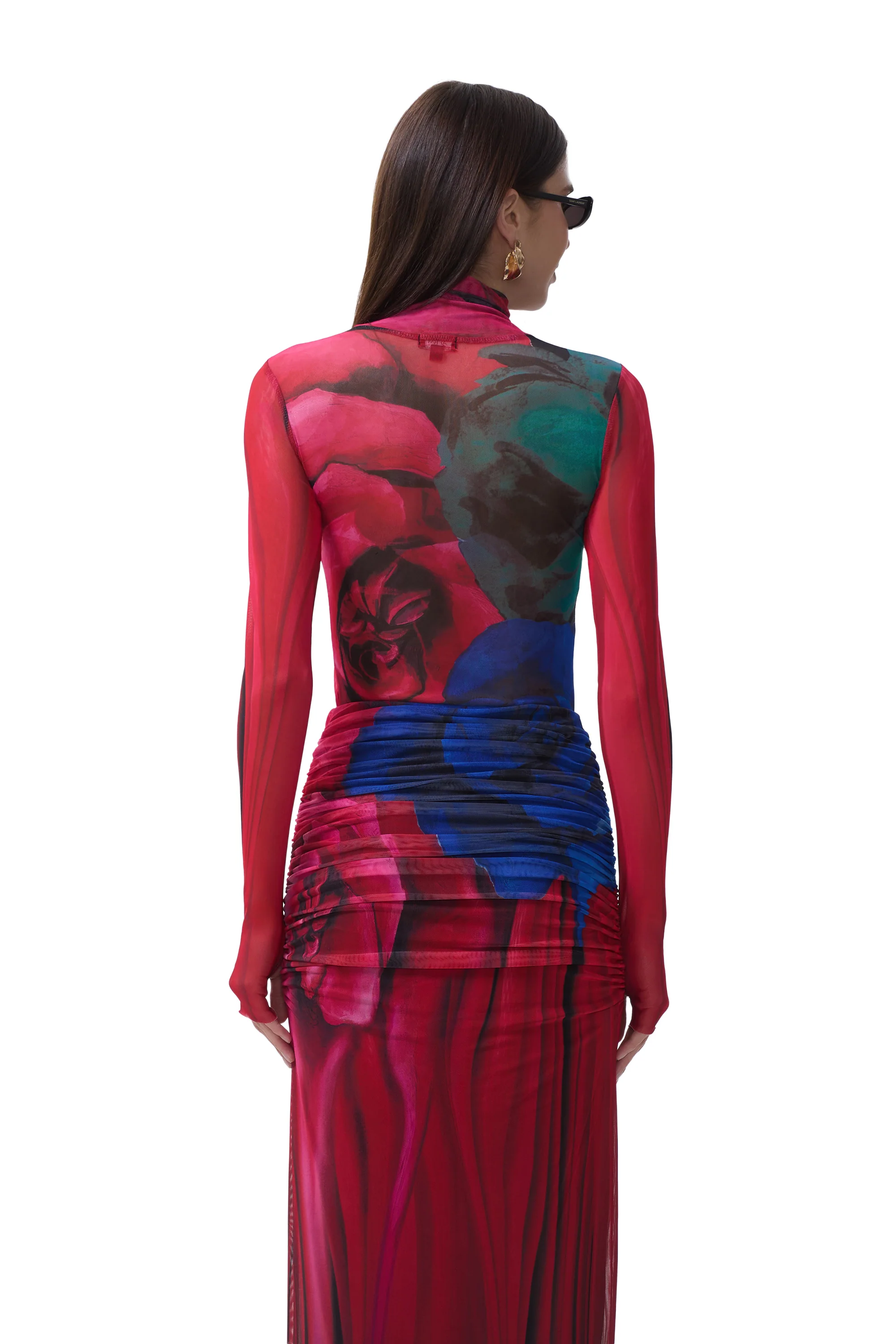 Zadie Top - Multi Blur Rose - Image 7